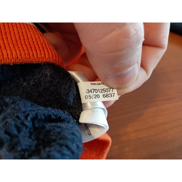 Tailgate Chicago Bears Hoodie Sweatshirt Womens Small Navy Blue Banded Waist - Picture 8 of 12